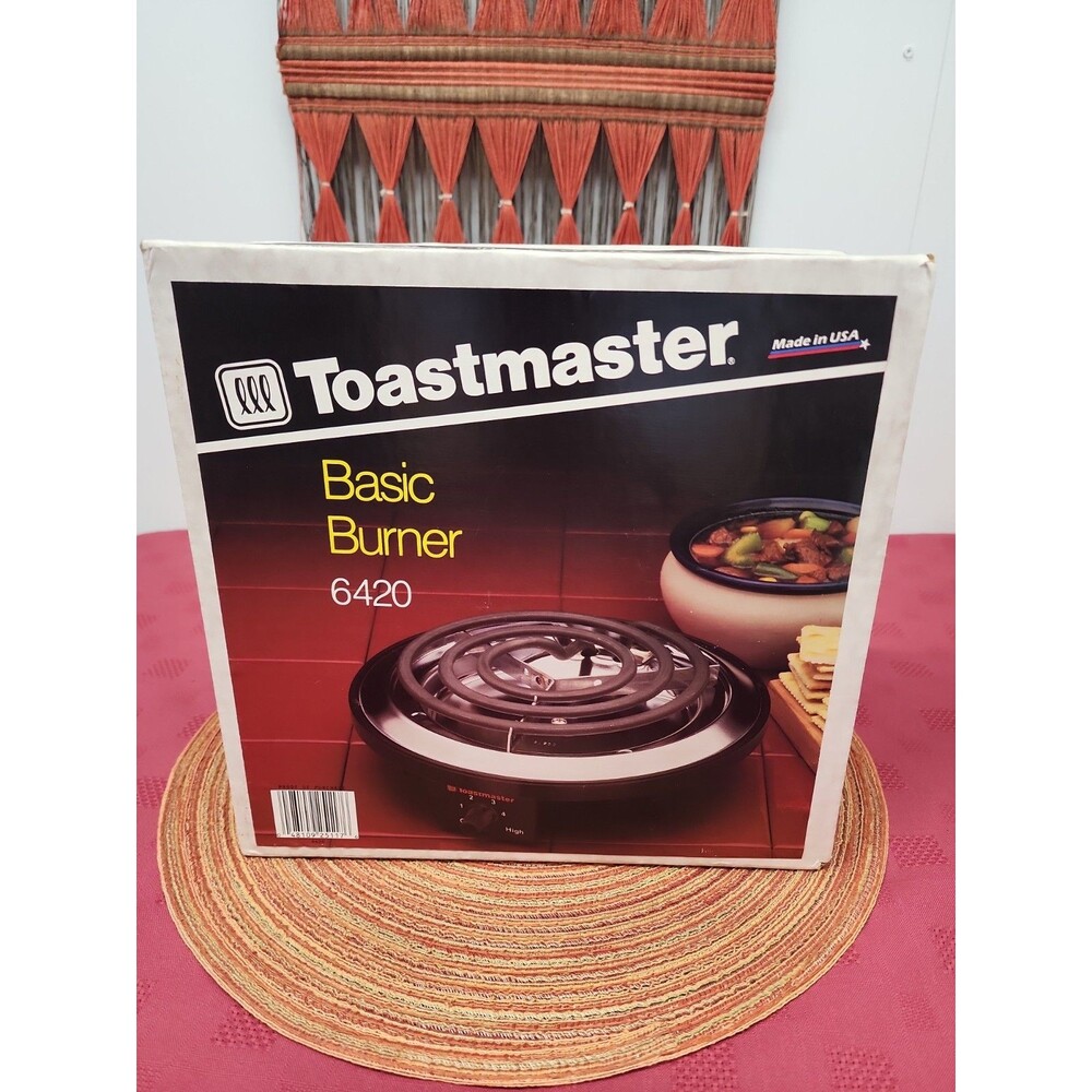 NEW! FACTORY SEALED! Toastmaster Basic Burner Single Burner Buffet Range #6420